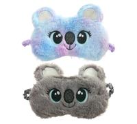 Dos Antifaz para Dormir Koala, Antifaz para Ojos De Dibujos Animados Lindos, Antifaz para Ojos con Sombreado De Felpa Suave, Hombres Y Mujeres Comunes, Antifaz para Ojos para Siesta