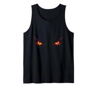 Dos Brillantes Ojos Rojos enojados Camiseta sin Mangas