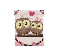 Dos búhos de Dibujos Animados Lindo, Squeeze Top Wallet Bolsa de Almacenamiento para Mujer Monedero pequeño Bolsa de Cambio