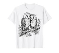 Dos Búhos Vida Silvestre Bosque Observador De Aves Camiseta