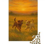 Dos Cachorros 1.000piezas Rompecabezas El Mundo Animal Adultos Actividades Formativas Didácticos 12+ Creatividad 1000pcs (75x50cm)