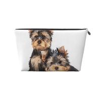 Dos Cachorros de Yorkshire Terrier, Bolsa de artículos de tocador Bolsa de Maquillaje Bolsa de cosméticos Bolsa de artículos de tocador de Viaje portátil