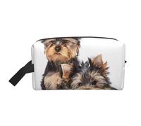 Dos Cachorros de Yorkshire Terrier, Bolsa de Maquillaje Bolsa de cosméticos Bolsa de artículos de tocador de Viaje portátil Organizador de Bolsa de Maquillaje