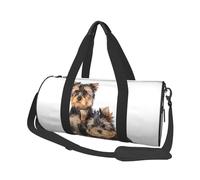 Dos Cachorros de Yorkshire Terrier, Bolsa de Viaje de Gran Capacidad, Bolso Redondo, Bolsa de Viaje Deportiva, Bolsa de Mano, Bolsa de Fitness