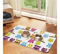 Dos Cachorros de Yorkshire Terrier,Tapete Impermeable para Comida de Mascotas, manteles Individuales para Comida y Agua para Perros y Gatos, tapetes de Cuero sintético para Comida.,40x60cm