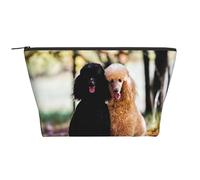Dos caniche Real otoño, Bolsa de artículos de tocador Bolsa de Maquillaje Bolsa de cosméticos Bolsa de artículos de tocador de Viaje portátil