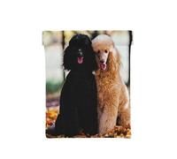 Dos caniche Real otoño, Squeeze Top Wallet Bolsa de Almacenamiento para Mujer Monedero pequeño Bolsa de Cambio