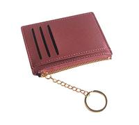 Dos carteras señoras EVA llavero cremallera billetera titular de la tarjeta billetera multifuncional, Rojo sandía, talla única