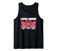 Dos CISNES Y UN CORAZÓN. AMA EL CAFÉ Camiseta sin Mangas