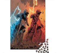 Dos Corredores de Motocross embarrados 70x50cm/1000pcs Puzzle Adecuado para Adultos Y Multitud Mayores De 14 Años
