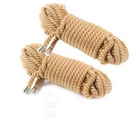 Dos Cuerdas de algodón Amarillo pálido de 5 m para una sujeción cómoda