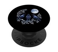 Dos Cuervos Azules Cuervo Amante Marco Naturaleza Vida Silvestre PopSockets PopGrip Adhesivo
