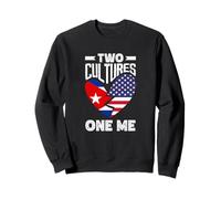 Dos Culturas One Me Herencia Cubana Americana Cuba Sudadera