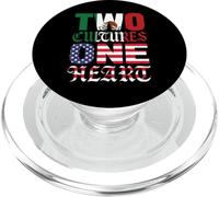 Dos Culturas Un Corazón México USA Mexicano Chicano Raza Migra PopSockets PopGrip para MagSafe
