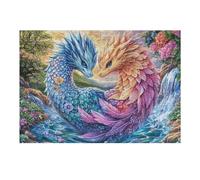 Dos Dragones en el paraíso de la Cascada Puzzles 300 Piezas DIY Creativo Personalizable Rompecabezas Familiar para Toda La Familia Juguete Educativo Aliviar Estrés Decorativo 300 PCS