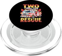 Dos el camión de Bomberos de Rescate 2do cumpleaños Bombero Motor PopSockets PopGrip para MagSafe