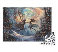 Dos Elfos juguetones Rompecabezas Paisaje de montaña Nevada Rompecabezas Juego De Habilidad para Toda La Familia 1000pcs (75x50cm)