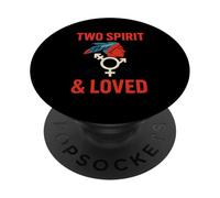 Dos Espíritus y Orgullo Indígena Amado PopSockets PopGrip Adhesivo