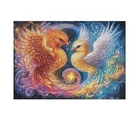 Dos fénix en oposición Estrellada Puzzle 300 Piezas Cochetón Resistente Rompecabezas Familiar para Toda La Familia Juguete Educativo 3D Maquetas Construir 300 PCS