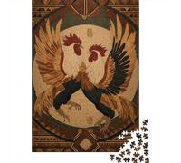 Dos Gallos de PeleaRompecabezas De 1000 Piezas para Adultos, Juegos EduGatoivos38x26cm/1000pcs
