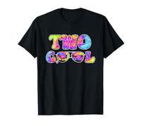 Dos geniales cumpleaños de 2 años para niño Tie Dye Summer 2nd Camiseta