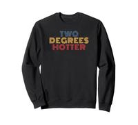Dos Grados más Caliente Retro años 70 Vintage Sudadera