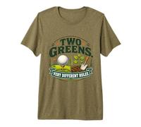 Dos Greens Reglas Muy Diferentes Golf y jardinería Camiseta Premium