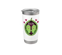 Dos guisantes en una vaina - Lindo San Valentín Vaso térmico de acero inoxidable de doble pared