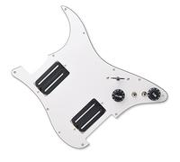 Dos Humbucker Cargado Precableado De Alto Rendimiento Scratchplate HH Coil Splitting Guitarra Eléctrica Golpeador Guitarra Precableado Golpeador (Color : 02)