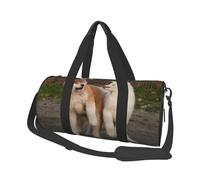 Dos Lindo Perro Akita, Bolsa de Viaje de Gran Capacidad, Bolso Redondo, Bolsa de Viaje Deportiva, Bolsa de Mano, Bolsa de Fitness