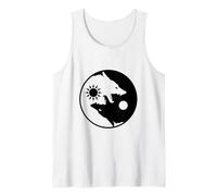 Dos Lobos en el Interior/Yin Yang Wolf/Psychology Ego Camiseta sin Mangas