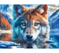Dos Lobos Rompecabezas 300 Piezas Cartón para Niños Mayores 14 Años Animal de compañía Noches De Cita Antiestrés Pack Completo Detalle Único Original 300 PCS