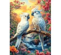 Dos Loros Rompecabezas 300 Piezas Cartón para Niños Mayores 14 Años Animales fantásticos de Animales Salvajes Tiempo Libre Actividad Antiestrés Más Vendido Detalle Único Original 300 PCS
