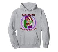 Dos Madres Son Mejor Que una Lesbiana paternidad LGBTQ+ Gay Sudadera con Capucha