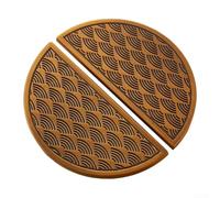 Dos manijas circulares para gabinete hechas de aleación de zinc compatibles con varios tipos de muebles, incluyendo cajones y armarios (color café)