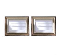 Dos marcos de fotos de estilo vintage con bordes dorados ornamentados, diseñados para mostrar fotografías en paredes o escritorios, añadiendo un toque de sofisticación a cualquier habitación (5