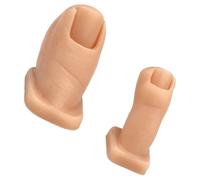 Dos modelos de entrenamiento de uñas de silicona para decoración artística y desarrollo de habilidades, réplicas de dedos de silicona para práctica de arte de uñas