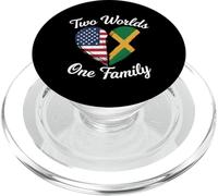 Dos Mundos una Familia Herencia Americana jamaicana PopSockets PopGrip para MagSafe