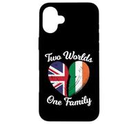 Dos Mundos una Familia Herencia británica Irlandesa Carcasa para iPhone 16 Plus