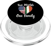 Dos Mundos una Familia Herencia Irlandesa Americana PopSockets PopGrip para MagSafe