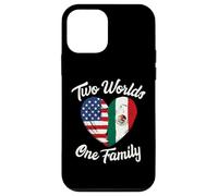 Dos Mundos Una Familia Herencia Mexicano-Americana Carcasa para iPhone 12 Mini