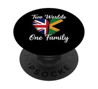 Dos Mundos una Familia Patrimonio británico jamaicano PopSockets PopGrip Adhesivo