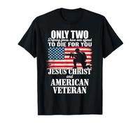 Dos murieron por ti Jesús y American Veteran Memorial Camiseta