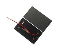 Dos paneles solares de 1 W 5 V con cable para cargar 3 baterías de 7 V 5 V para iluminación exterior de energía solar DIY y aplicaciones de bajo voltaje