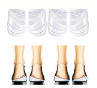 Dos pares de plantillas de sobrepronación, 3 capas ajustables en cuña de talón, corrección para supinación y pronación, plantillas ortopédicas Xo Leg ShapeOrthotic (grande)