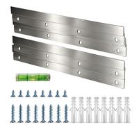 Dos Pares de Soportes de Aleación de aluminio 20 Cm Soporte Espejo Pared Con Encaje Mutuo Z Clip Gancho Z Para Objetos Pesados Espejos Paneles Estanterías Marcos