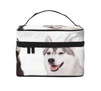 Dos pastores australianos Border CollieBolsa de Maquillaje, Bolsa de Cosméticos Portátil para Mujer-Organizador de Cosméticos de Viaje, Regalo para Momentos Especiales