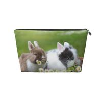 Dos pequeños Conejos Lindos, Bolsa de artículos de tocador Bolsa de Maquillaje Bolsa de cosméticos Bolsa de artículos de tocador de Viaje portátil