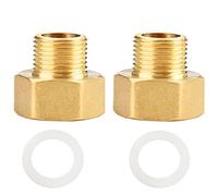 Dos piezas de extensión reductora 3/8 exterior x 1/2 interior latón (3/8 a 1/2)