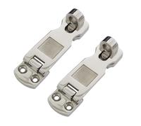 Dos piezas de pestillos de puerta resistentes de acero inoxidable 316 de grado marino Keehui con montaje de ojo de candado giratorio